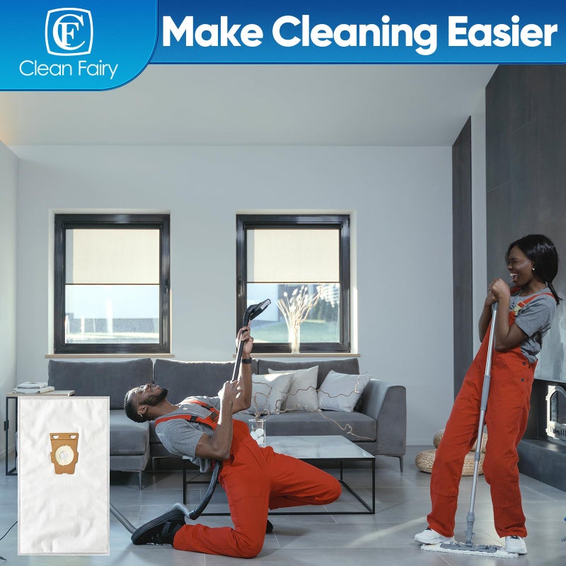 CF Clean Fairy 10 Pack HEPA Vacuum Bags Compatible with Kirby Sentria Avalir Ultimate G Series 3-Layer HEPA Filtration Replaces F-Style & Twist-Style 204814 204811 205811 204808 - Image 5